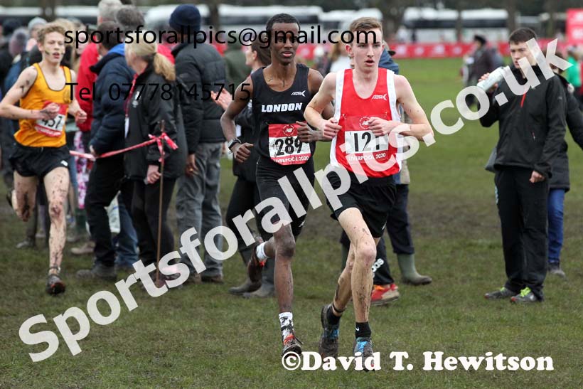 Senior boys, 2020 New Balance English Schools Champs., Sefton Park, Liverpool. Photo: David T. Hewitson/Sports for All Pics